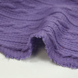 Maille tricot torsade Léonie mauve