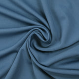 Crêpe jersey de polyester bleu barbeau