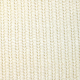 Maille chenille côtelée Anastasia blanc cassé