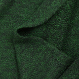 Maille polyester chinée vert fond noir