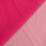 Crêpe polyester élasthanne contrecollé fuchsia