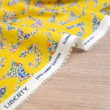 Coton liberty ® Leontyne Love Emma and Georgina jaune au mètre