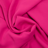 Crêpe polyester élasthanne fuchsia