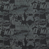 Coton imprimé Batman fond noir