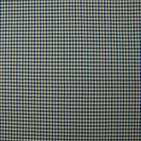 Polyester lourd à carreaux vert et marine fond beige