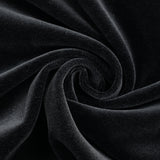 Jersey de velours ras coton noir