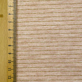 Jersey de polyviscose rayé Lurex fond pêche chiné