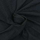 Maille gaufrée polyester noir