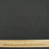 Dots printed cotton 1mm black background