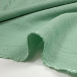 Viscose crepe Lily embroidered water green foliage