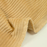 100% beige ribbed cotton velvet