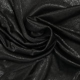 Maille fine Lurex argent fond noir