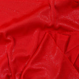 Maille fine Lurex argent fond rouge