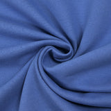 Molleton de coton french terry bleu barbeau