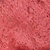 Dentelle polyester fantaisie corail