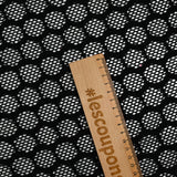 Dentelle polyester alvéole noir
