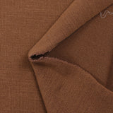 Maille tricot polyester marron