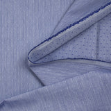 Popeline polycoton jacquard Anatole bleu roi