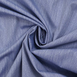 Popeline polycoton jacquard Anatole bleu roi