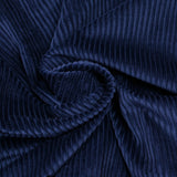 100% navy ribbed cotton velvet