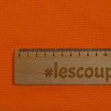 Piqué de viscose fantaisie orange