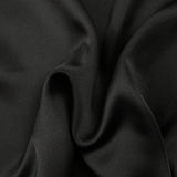 Satin de polyester noir
