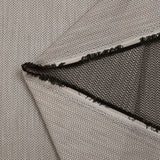 Popeline polycoton jacquard chevron écru rosé et noir