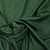 Green ribbed polyester jersey