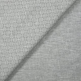Popeline polycoton imprimée carreaux en pointillisme fond gris chiné