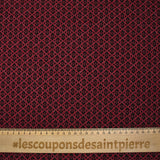 Maille Milano polyviscose Lurex émeraude royale rouge