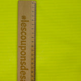 Polaire rayé jaune fluo