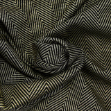 Maille Lurex chevrons doré et noir