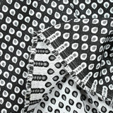 JACQUARD Polyviscose water drop black background