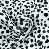 Fausse fourrure poils mi-longs dalmatien