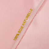 100% baby pink silk satin