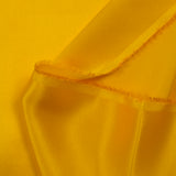100% sunny yellow silk satin