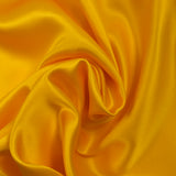100% sunny yellow silk satin