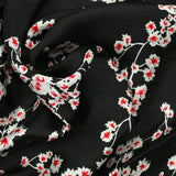Twill fin de viscose logo arborescence fond noir