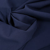 Crêpe de polyester marine envers noir