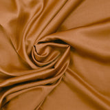 Satin de polyester souple camel