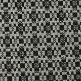 Milano malla poliéster Lurex gráfico cuadrado blanco y negro