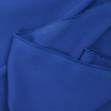 Crêpe de polyester bleu roi