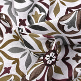 Brown and khaki earthenware prints