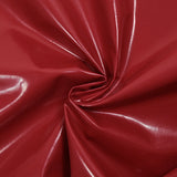 Piel sintética con efecto vinilo con lado rojo frambuesa Príncipe de Gales