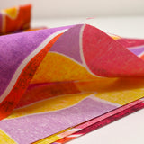 Forma impresa de Policoton amarillo y naranja