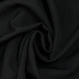 Tejido de traje sarga mezcla lana negro antracita