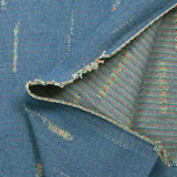 Jean's façonné à trous bleu clair