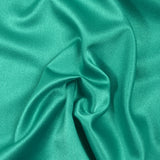 Crêpe satin effet lavé turquoise