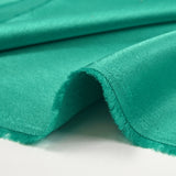 Crêpe satin effet lavé turquoise