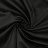 Popeline de coton élasthanne satinée noir